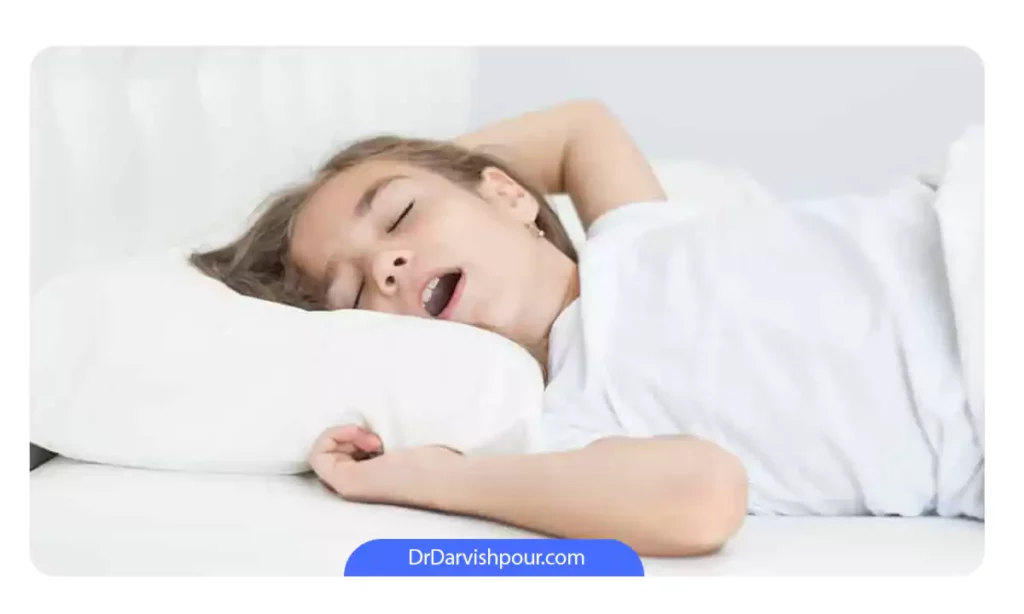 خوابیدن با دهان و تنفس دهانی