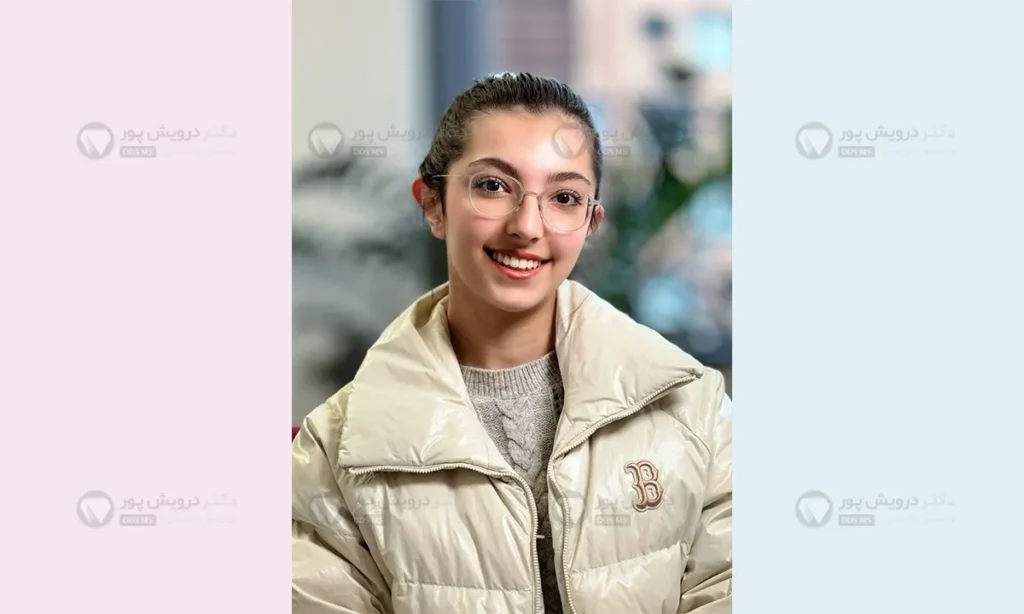 یکی از مراجعان دکتر درویش پور که از سنین پایین درمان ارتودنسی خود را شروع کرده اند