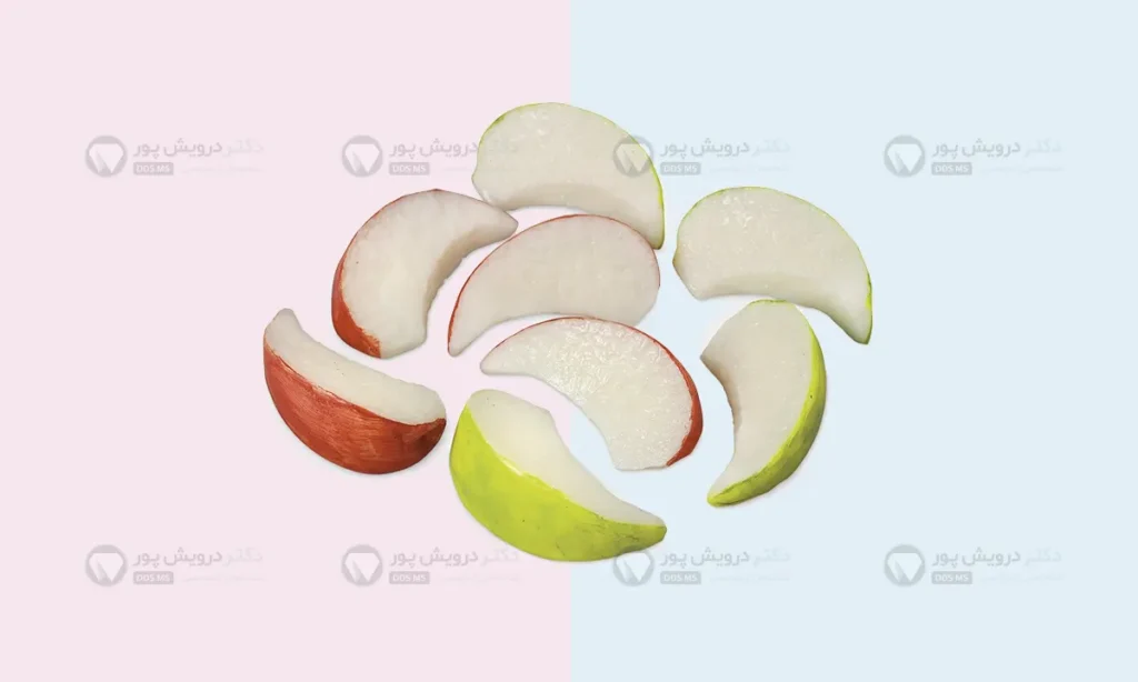 سیب اسلایس شده